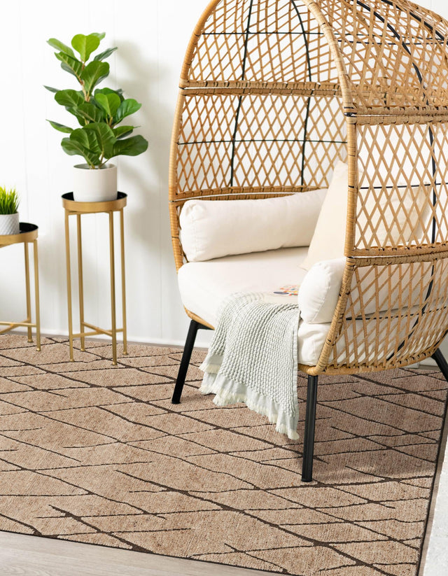 Camel Brown 10' x 14' 1 Atlas Moroccan Wool Rectangle Rug