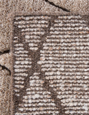 Camel Brown 4' 1 x 6' 1 Atlas Moroccan Wool Rectangle Area Rug New Zealand Wool With Cotton Backing All Natural Indoor Living Dining Room Bedroom Office Carpet for Sale at Rug Engine