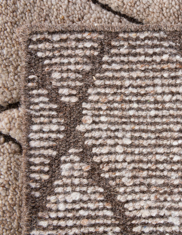 Camel Brown 4' 1 x 6' 1 Atlas Moroccan Wool Rectangle Area Rug New Zealand Wool With Cotton Backing All Natural Indoor Living Dining Room Bedroom Office Carpet for Sale at Rug Engine
