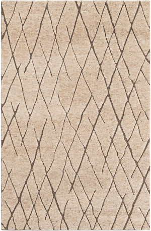 Camel Brown 5' 1 x 8' Atlas Moroccan Wool Rectangle Area Rug New Zealand Wool With Cotton Backing All Natural Indoor Living Dining Room Bedroom Office Carpet for Sale at Rug Engine