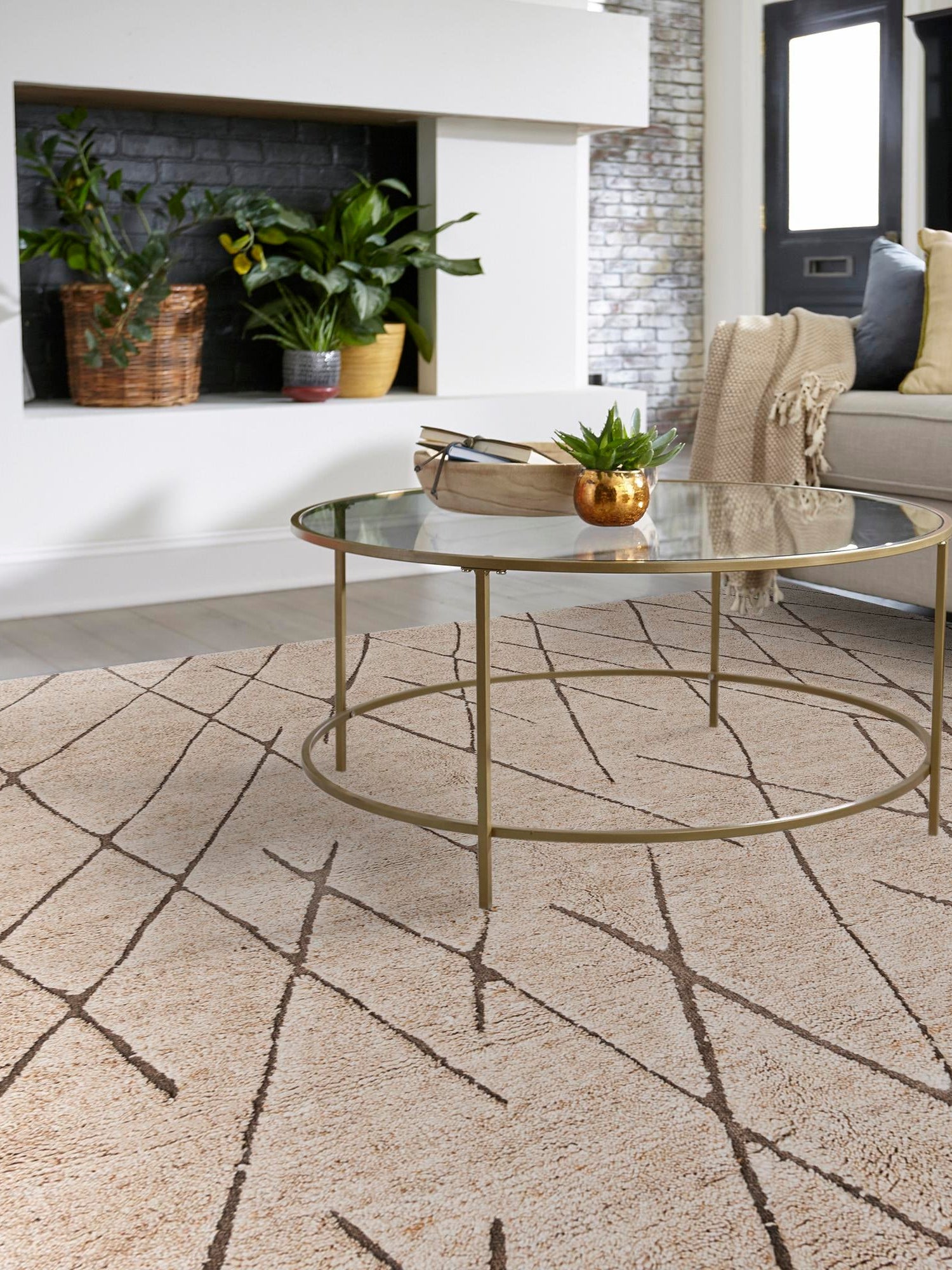 Camel Brown 12' x 12' Atlas Moroccan Wool Square Area Rug New Zealand Wool With Cotton Backing All Natural Indoor Living Dining Room Bedroom Office Carpet for Sale at Rug Engine