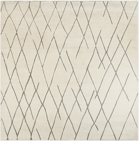 Pure Ivory 10' x 10' Atlas Moroccan Wool Square Area Rug New Zealand Wool With Cotton Backing All Natural Indoor Living Dining Room Bedroom Office Carpet for Sale at Rug Engine