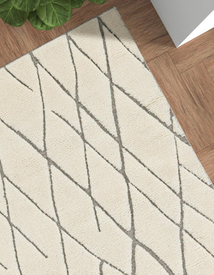 Pure Ivory 10' x 14' 1 Atlas Moroccan Wool Rectangle Rug