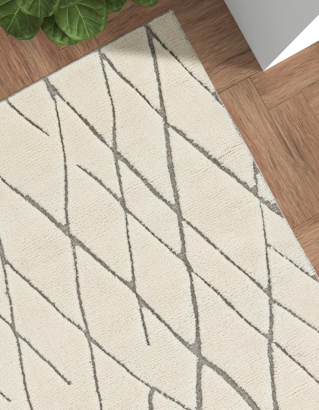 Pure Ivory 10' x 14' 1 Atlas Moroccan Wool Rectangle Rug