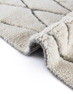Pure Ivory 10' x 10' Atlas Moroccan Wool Square Area Rug New Zealand Wool With Cotton Backing All Natural Indoor Living Dining Room Bedroom Office Carpet for Sale at Rug Engine