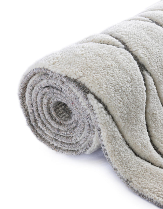 Pure Ivory 10' x 10' Atlas Moroccan Wool Square Area Rug New Zealand Wool With Cotton Backing All Natural Indoor Living Dining Room Bedroom Office Carpet for Sale at Rug Engine