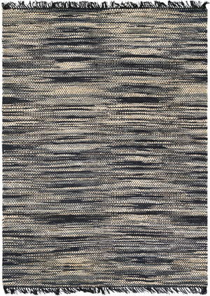 Navy Blue and Ivory 7' 1 x 10' Chunky Jute Rectangle Area Rug 100% All Natural Jute Sustainable Eco-Friendly Carpet Mat for Natural Interior Design Homes for Sale at Rug Engine