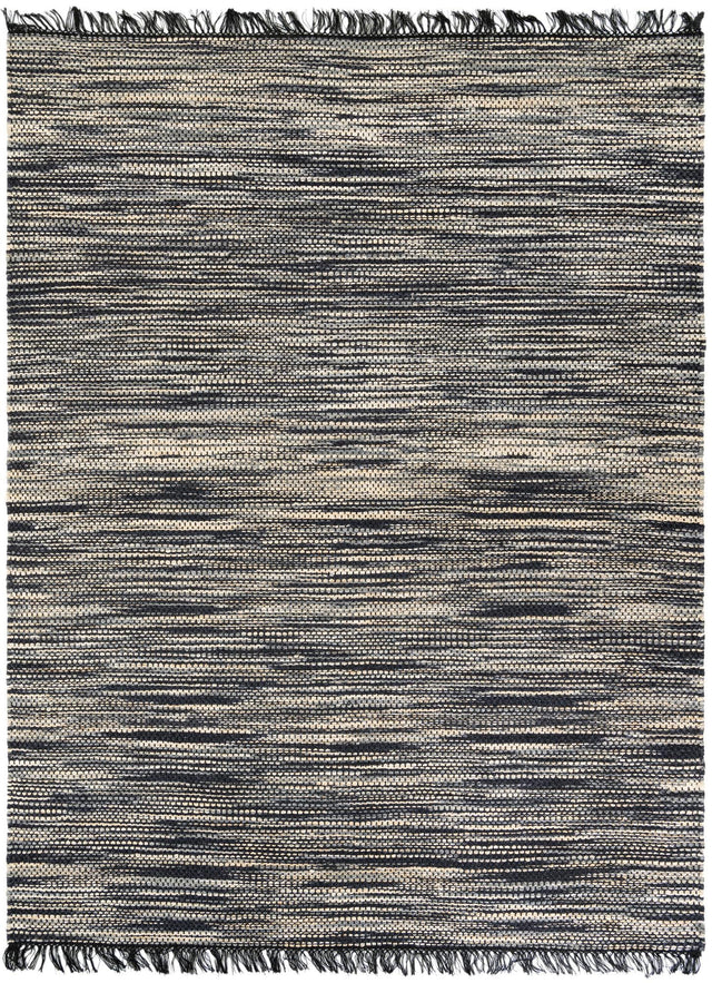 Navy Blue and Ivory 9' x 12' Chunky Jute Rectangle Area Rug 100% All Natural Jute Sustainable Eco-Friendly Carpet Mat for Natural Interior Design Homes for Sale at Rug Engine