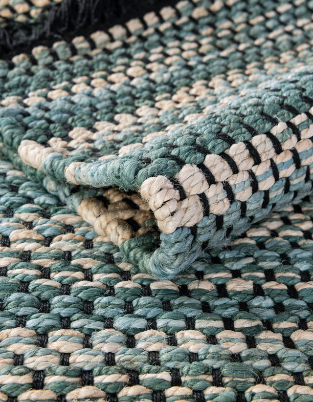 Green and Ivory 9' x 12' Chunky Jute Rectangle Area Rug 100% All Natural Jute Sustainable Eco-Friendly Carpet Mat for Natural Interior Design Homes for Sale at Rug Engine