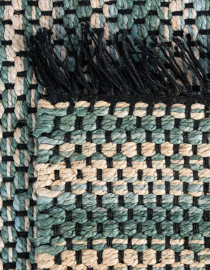 Green and Ivory 10' x 14' 1 Chunky Jute Rectangle Area Rug 100% All Natural Jute Sustainable Eco-Friendly Carpet Mat for Natural Interior Design Homes for Sale at Rug Engine