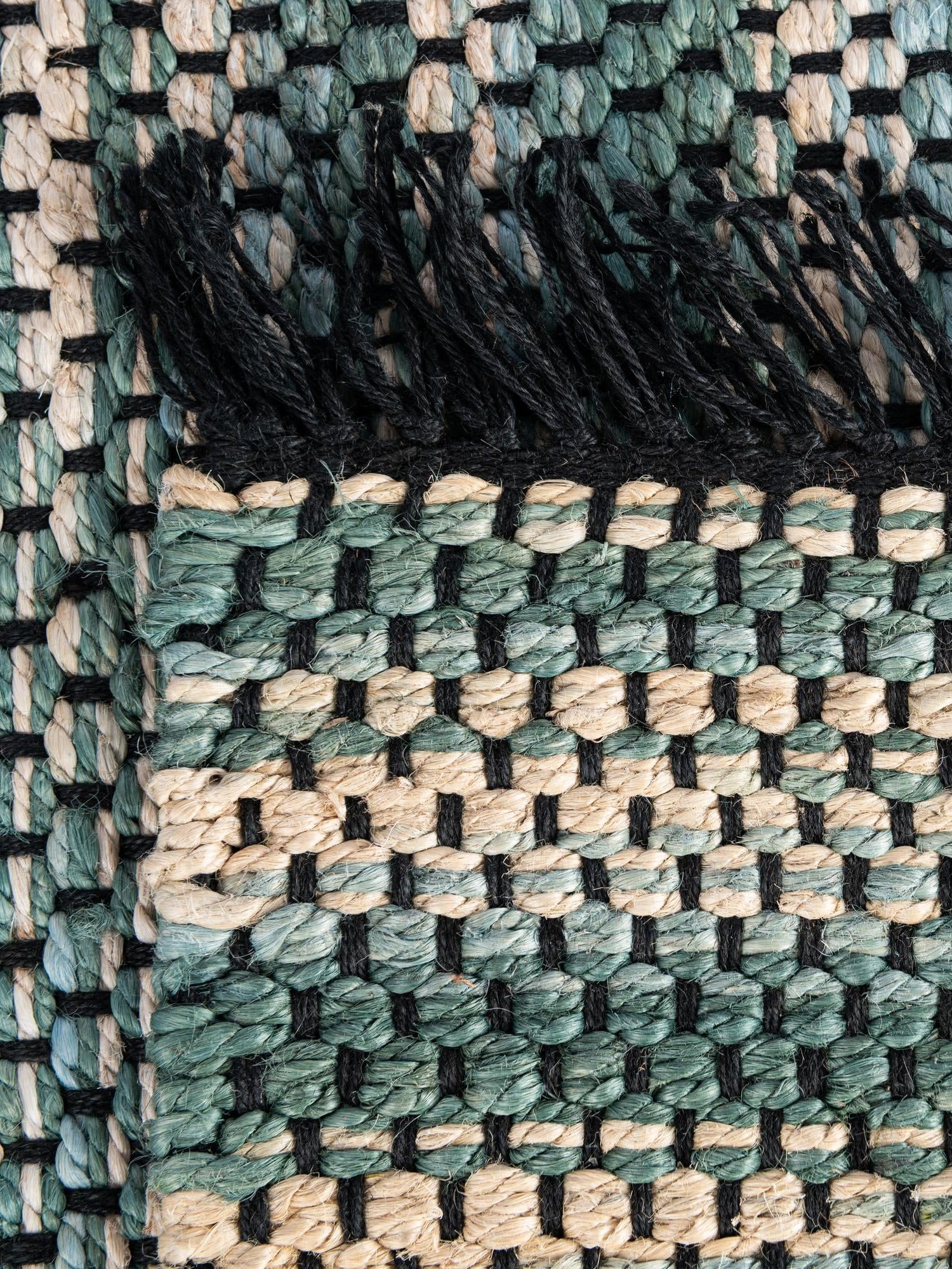Green and Ivory 9' x 12' Chunky Jute Rectangle Area Rug 100% All Natural Jute Sustainable Eco-Friendly Carpet Mat for Natural Interior Design Homes for Sale at Rug Engine