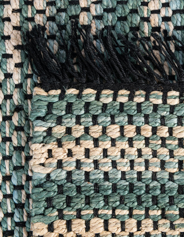 Green and Ivory 9' x 12' Chunky Jute Rectangle Area Rug 100% All Natural Jute Sustainable Eco-Friendly Carpet Mat for Natural Interior Design Homes for Sale at Rug Engine
