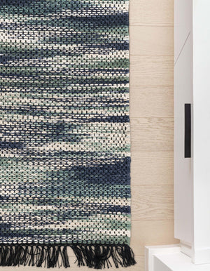 Green and Ivory 2' x 5' 1 Chunky Jute Runner Area Rug 100% All Natural Jute Sustainable Eco-Friendly Carpet Mat for Natural Interior Design Homes for Sale at Rug Engine