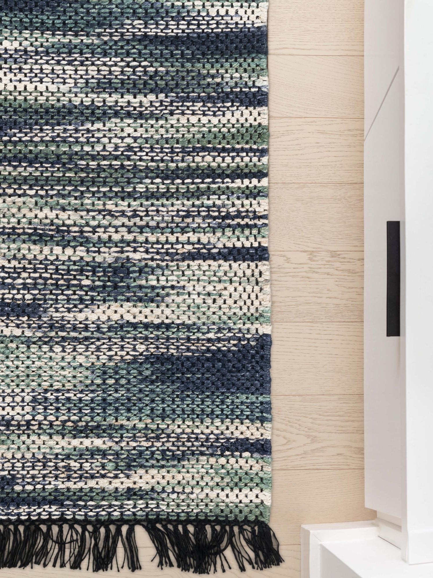 Green and Ivory 2' x 8' Chunky Jute Runner Area Rug 100% All Natural Jute Sustainable Eco-Friendly Carpet Mat for Natural Interior Design Homes for Sale at Rug Engine
