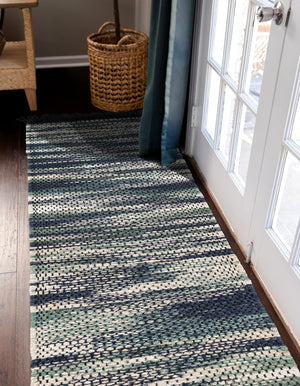 Green and Ivory 2' x 6' 1 Chunky Jute Runner Area Rug 100% All Natural Jute Sustainable Eco-Friendly Carpet Mat for Natural Interior Design Homes for Sale at Rug Engine