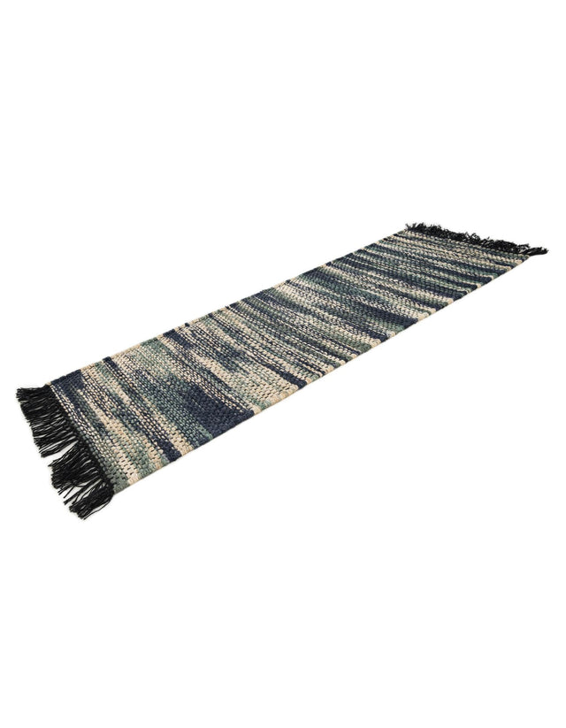 Green and Ivory 2' x 6' 1 Chunky Jute Runner Area Rug 100% All Natural Jute Sustainable Eco-Friendly Carpet Mat for Natural Interior Design Homes for Sale at Rug Engine