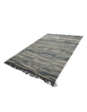 Green and Ivory 6' 1 x 9' Chunky Jute Rectangle Area Rug 100% All Natural Jute Sustainable Eco-Friendly Carpet Mat for Natural Interior Design Homes for Sale at Rug Engine