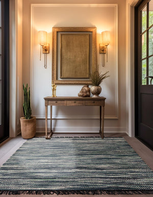 Green and Ivory 7' 10 x 7' 10 Chunky Jute Square Area Rug 100% All Natural Jute Sustainable Eco-Friendly Carpet Mat for Natural Interior Design Homes for Sale at Rug Engine
