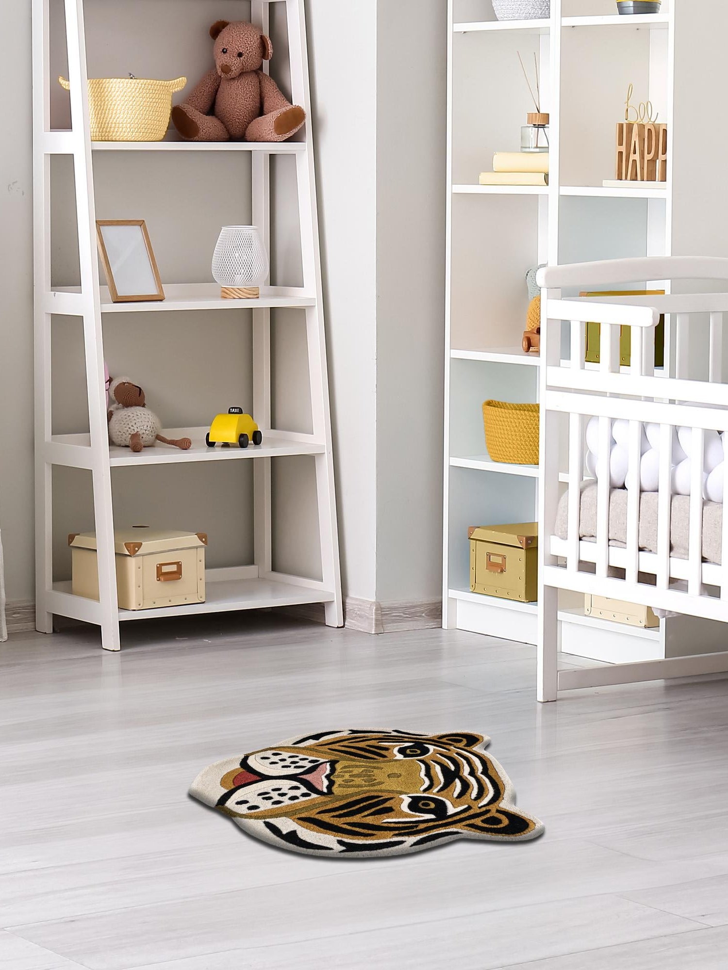 Multicolor 4' 1 x 4' 1 Playtime Kids Wool Freeform Area Rug for Baby Nursery, Toddler Playroom, Bedrooms