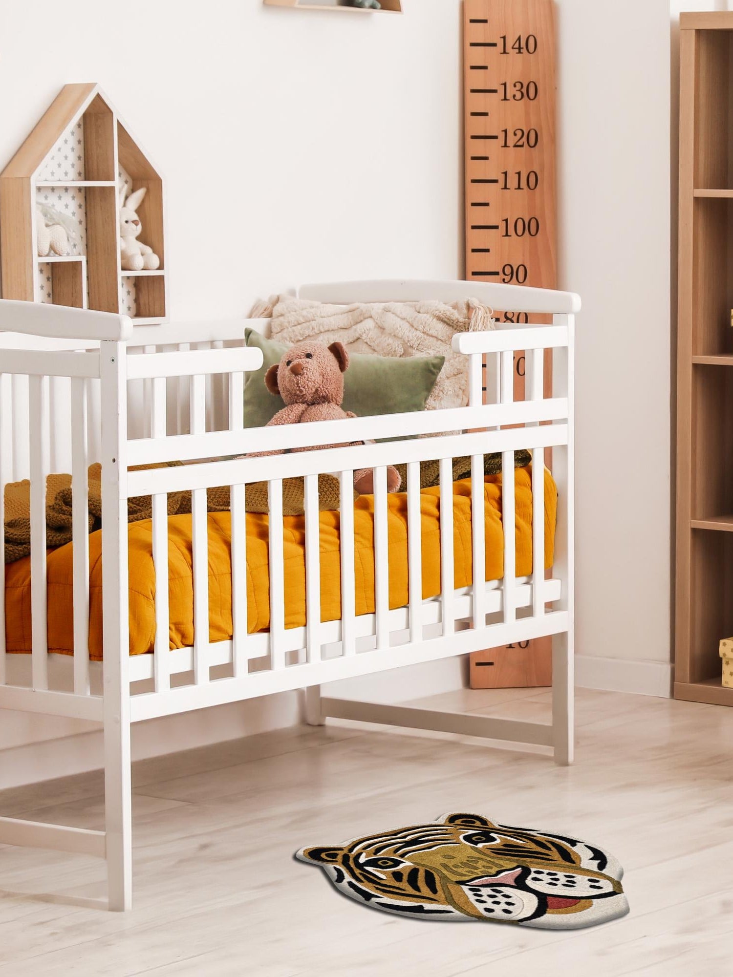 Multicolor 4' 1 x 4' 1 Playtime Kids Wool Freeform Area Rug for Baby Nursery, Toddler Playroom, Bedrooms