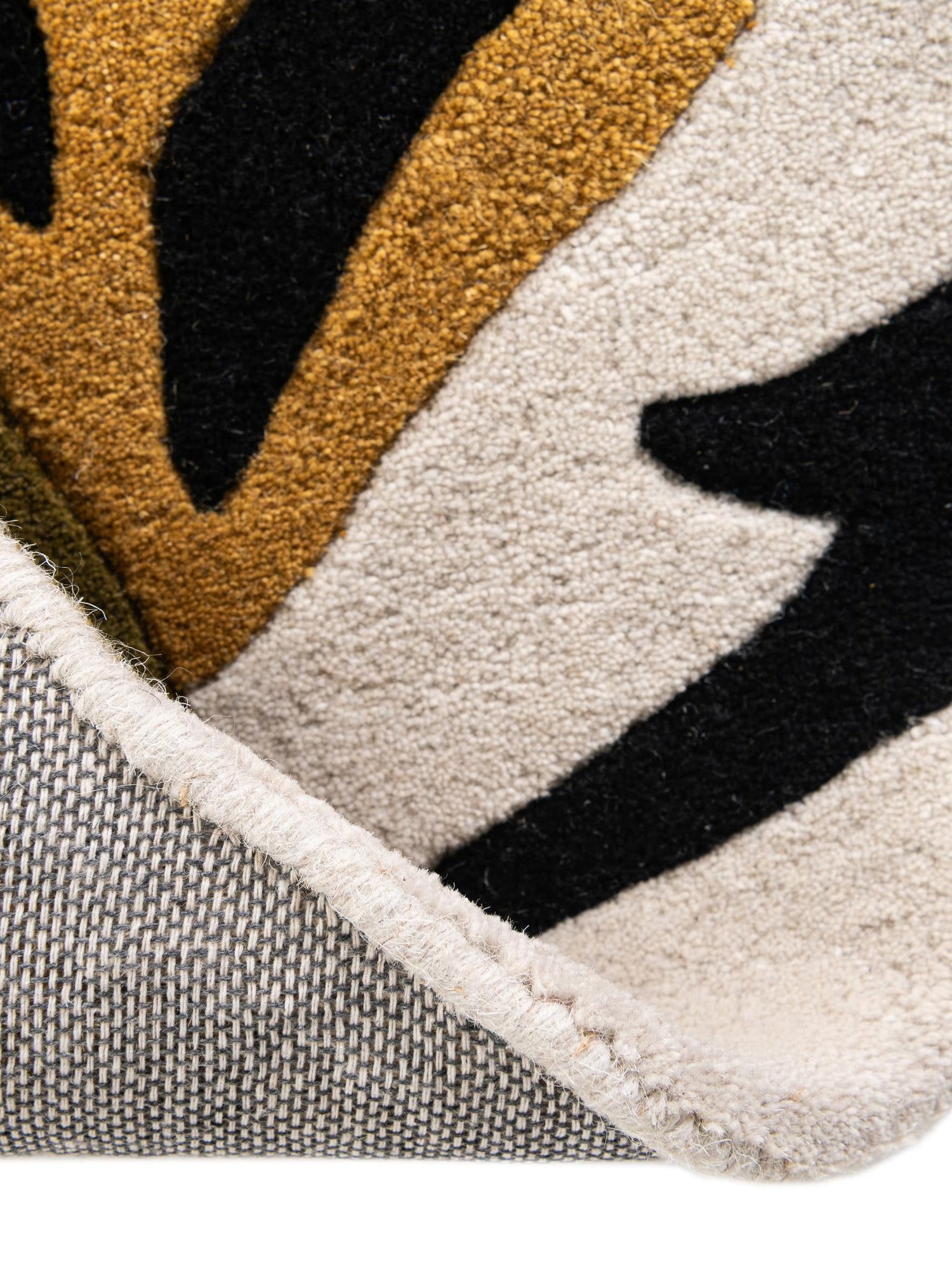 Multicolor 4' 1 x 4' 1 Playtime Kids Wool Freeform Area Rug for Baby Nursery, Toddler Playroom, Bedrooms