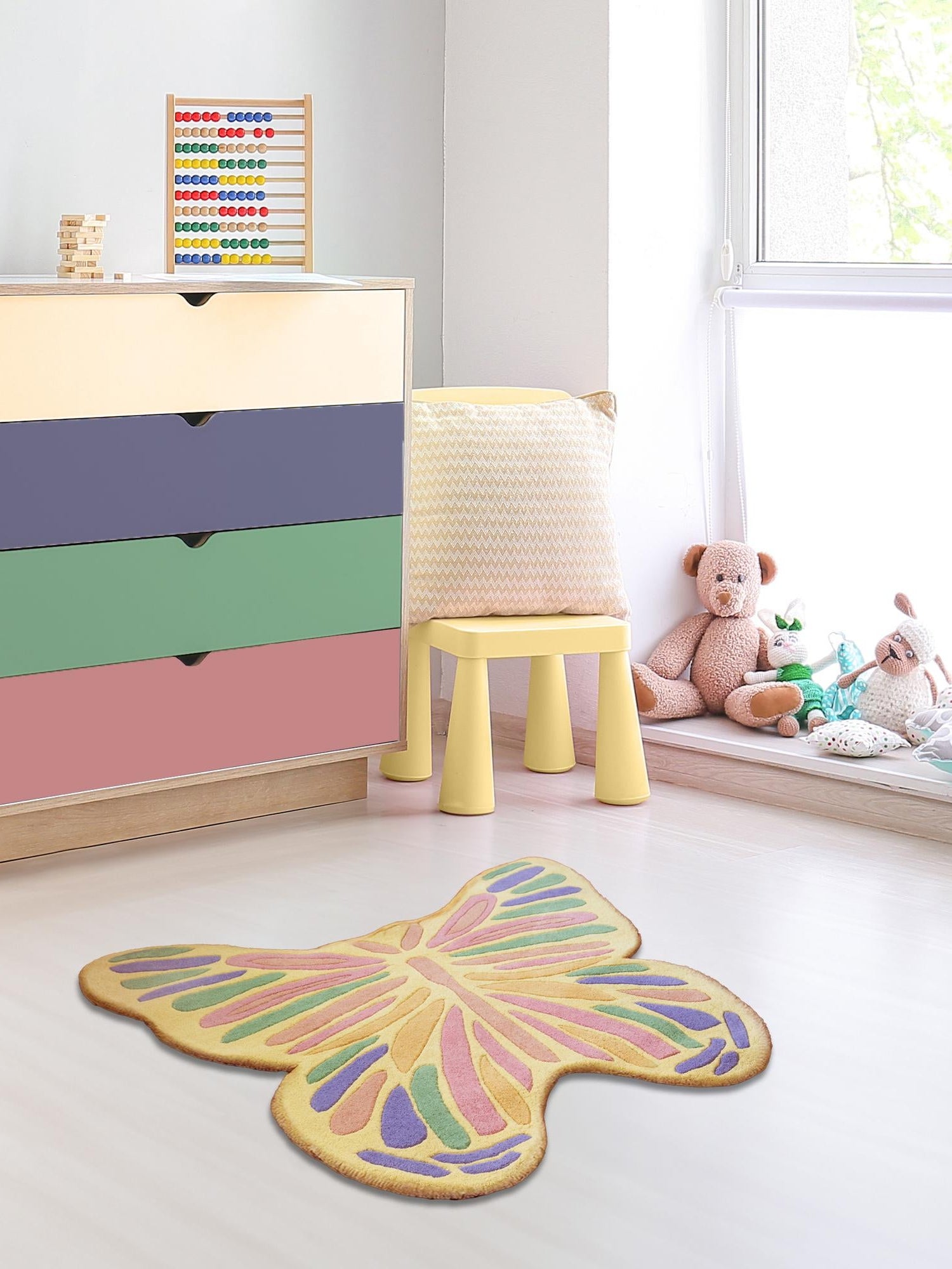 Multicolor 4' 2 x 4' 11 Playtime Kids Wool Freeform Area Rug for Baby Nursery, Toddler Playroom,  Bedrooms Hand Tufted High Quality Dense  Wool Pile Natural Carpet for Sale at Rug Engine