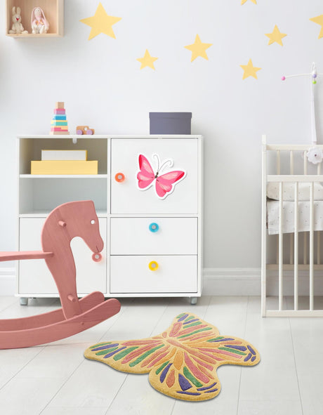 Multicolor 3' 4 x 3' 11 Playtime Kids Wool Freeform Area Rug for Baby Nursery, Toddler Playroom,  Bedrooms Hand Tufted High Quality Dense  Wool Pile Natural Carpet for Sale at Rug Engine