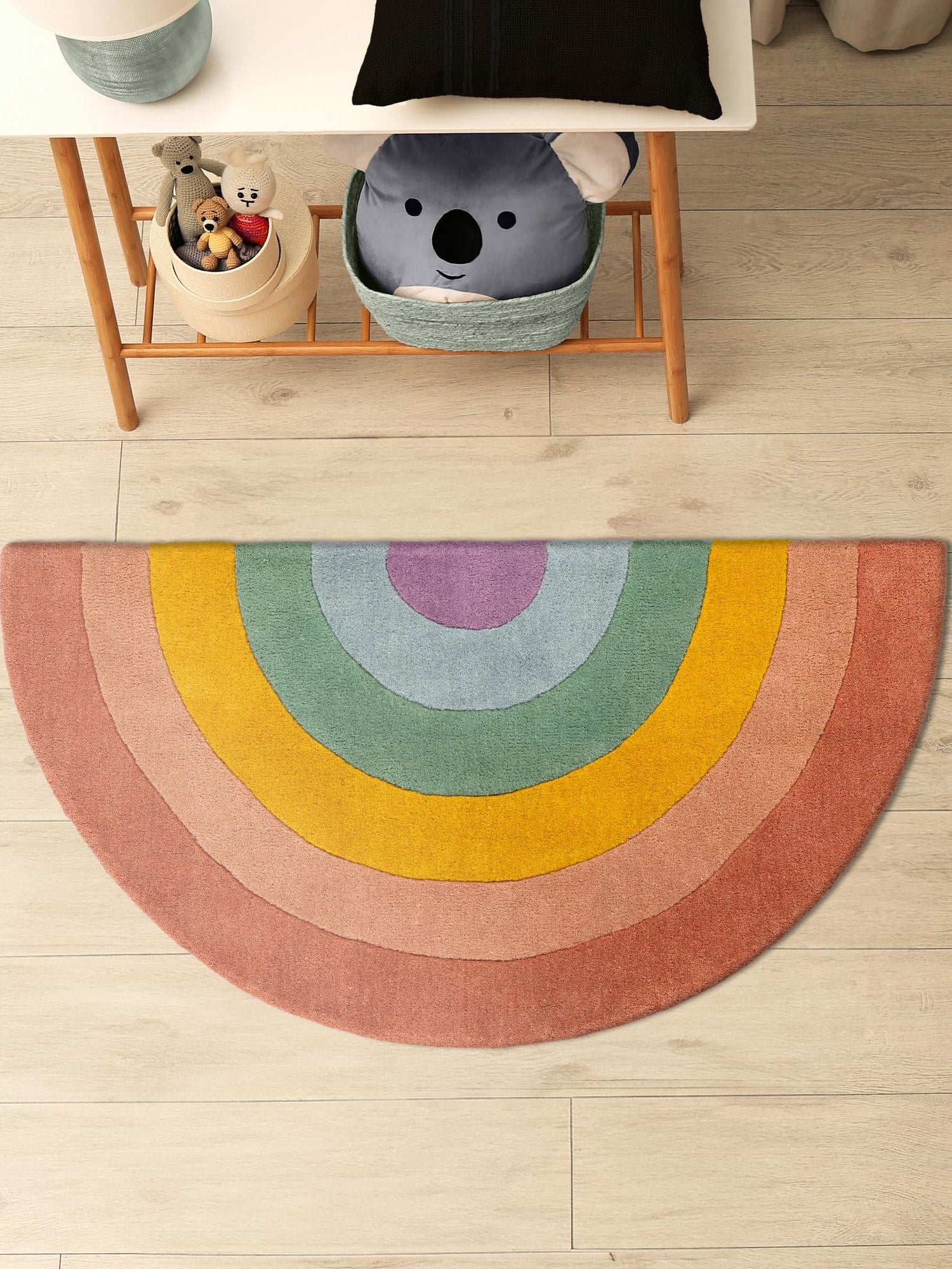 Multicolor 3' 7 x 6' 3 Playtime Kids Wool Freeform Area Rug for Baby Nursery, Toddler Playroom,  Bedrooms Hand Tufted High Quality Dense  Wool Pile Natural Carpet for Sale at Rug Engine