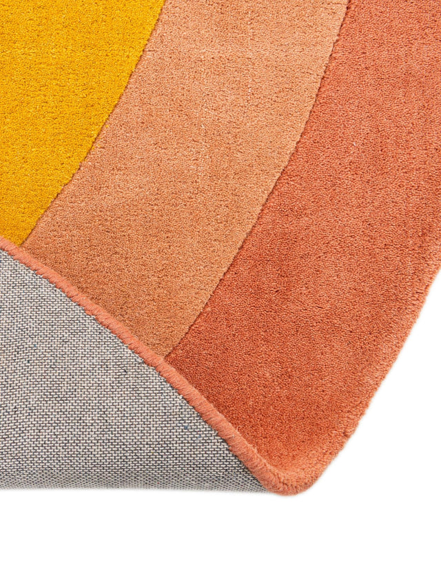 Multicolor 4' x 6' 3 Playtime Kids Wool Semicircle Hearth Rug