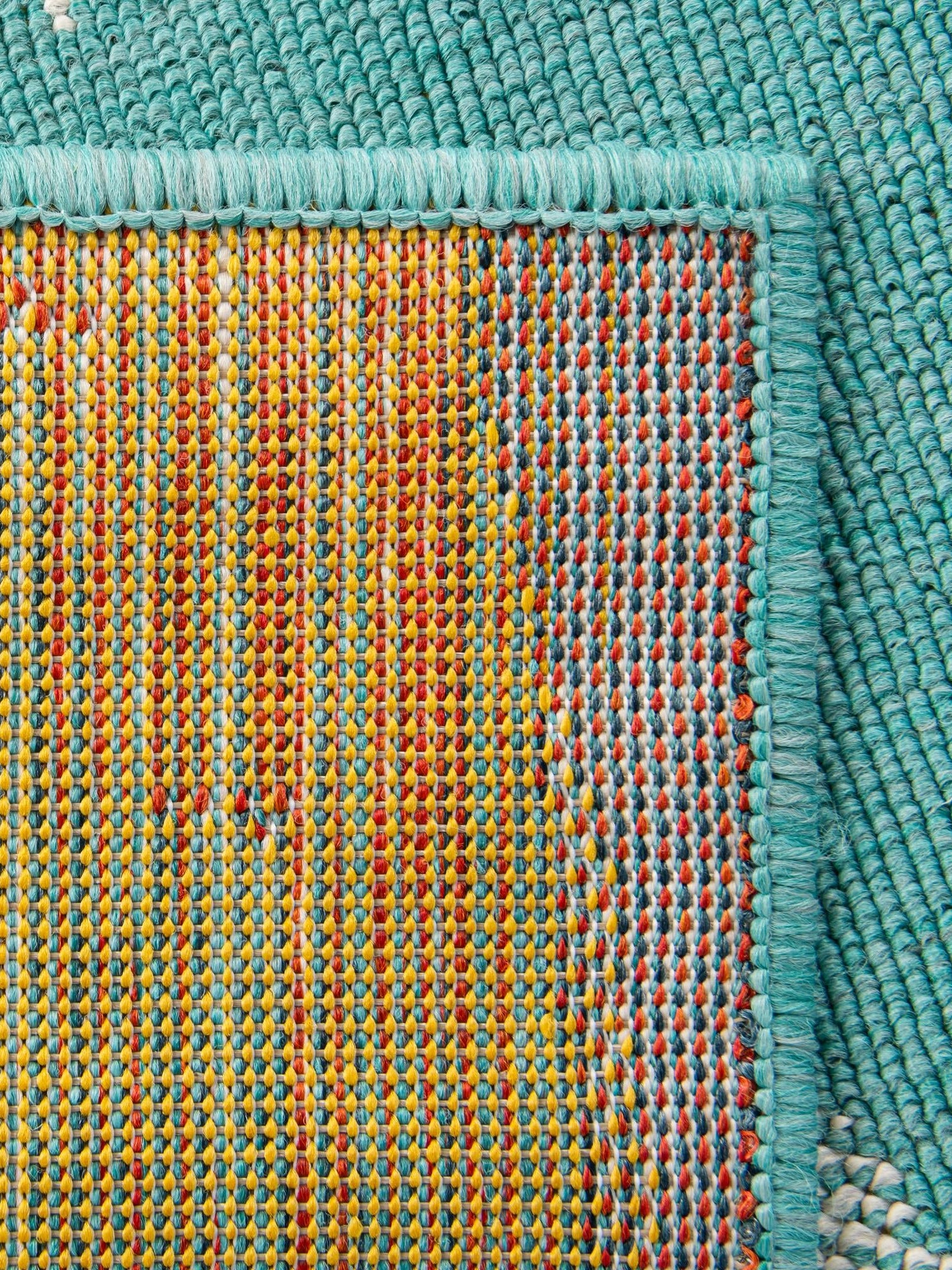 Multicolor 7' 10 x 10' Outdoor Coastal Rectangle Area Rug Weather Resistant for Patio, Deck, Terrace, Balcony, Porch 100% Polypropylene Coastal Decor Carpet for Sale at Rug Engine