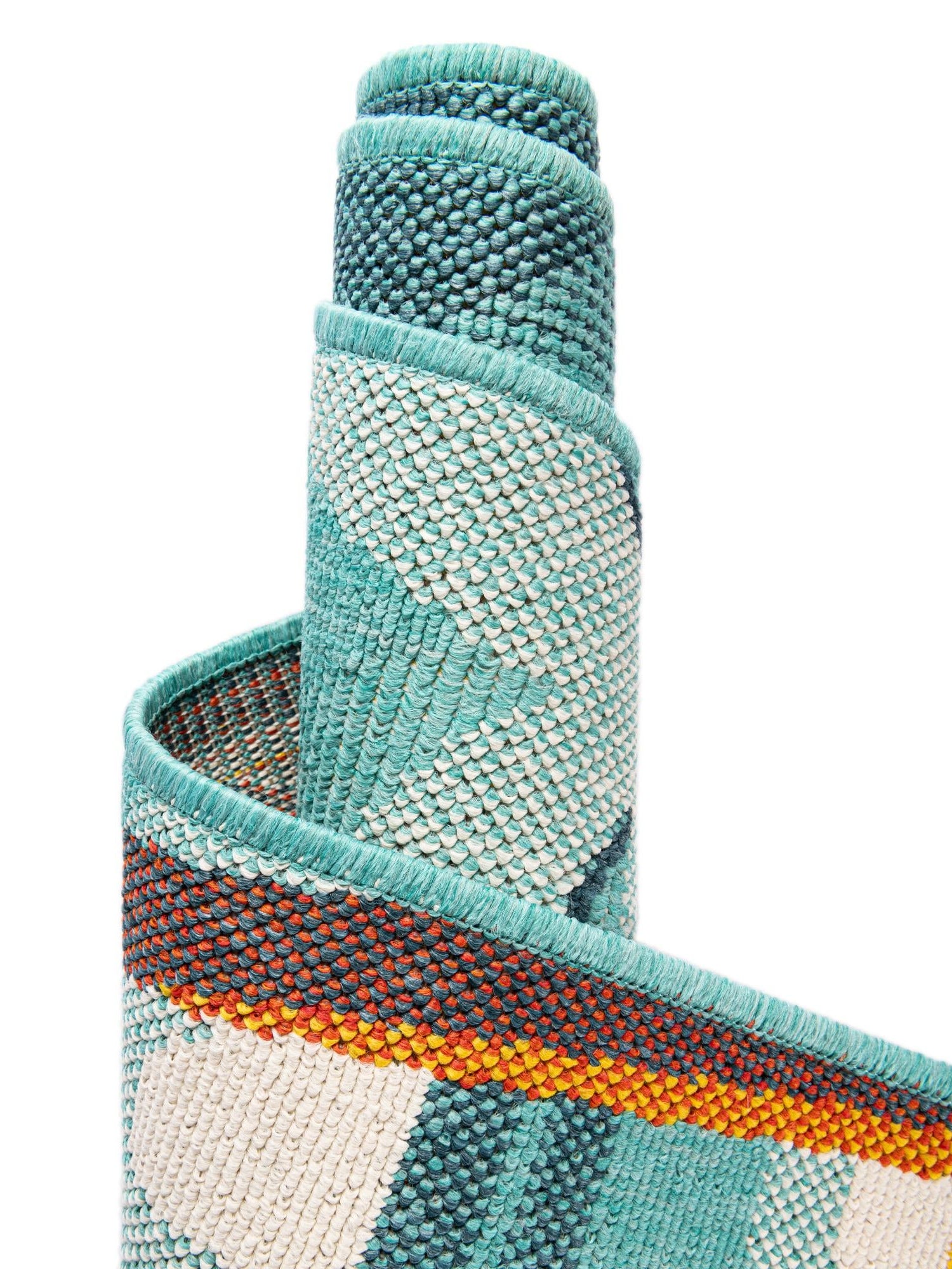 Multicolor 9' x 12' Outdoor Coastal Rectangle Area Rug Weather Resistant for Patio, Deck, Terrace, Balcony, Porch 100% Polypropylene Coastal Decor Carpet for Sale at Rug Engine