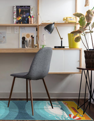 Multicolor 2' x 6' 1 Outdoor Coastal Runner Area Rug Weather Resistant for Patio, Deck, Terrace, Balcony, Porch 100% Polypropylene Coastal Decor Carpet for Sale at Rug Engine