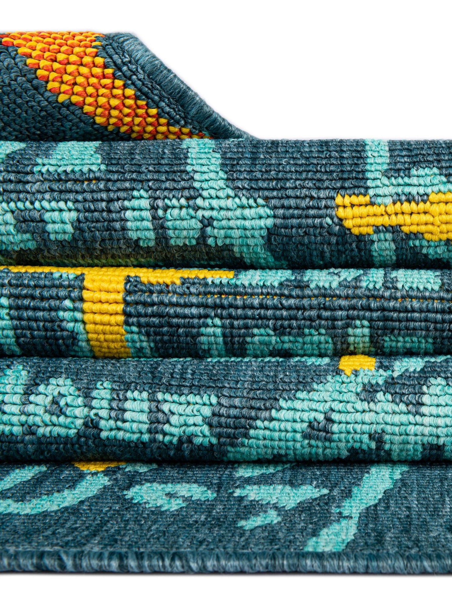 Navy Blue 2' x 3' 1 Outdoor Coastal Rectangle Area Rug Weather Resistant for Patio, Deck, Terrace, Balcony, Porch 100% Polypropylene Coastal Decor Carpet for Sale at Rug Engine