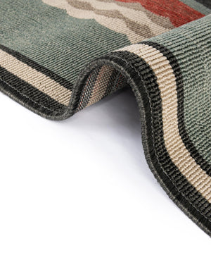 Blue 2' x 3' 1 Outdoor Coastal Rectangle Area Rug Weather Resistant for Patio, Deck, Terrace, Balcony, Porch 100% Polypropylene Coastal Decor Carpet for Sale at Rug Engine
