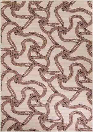 Beige 10' x 14' 1 Outdoor Coastal Rectangle Area Rug Weather Resistant for Patio, Deck, Terrace, Balcony, Porch 100% Polypropylene Coastal Decor Carpet for Sale at Rug Engine