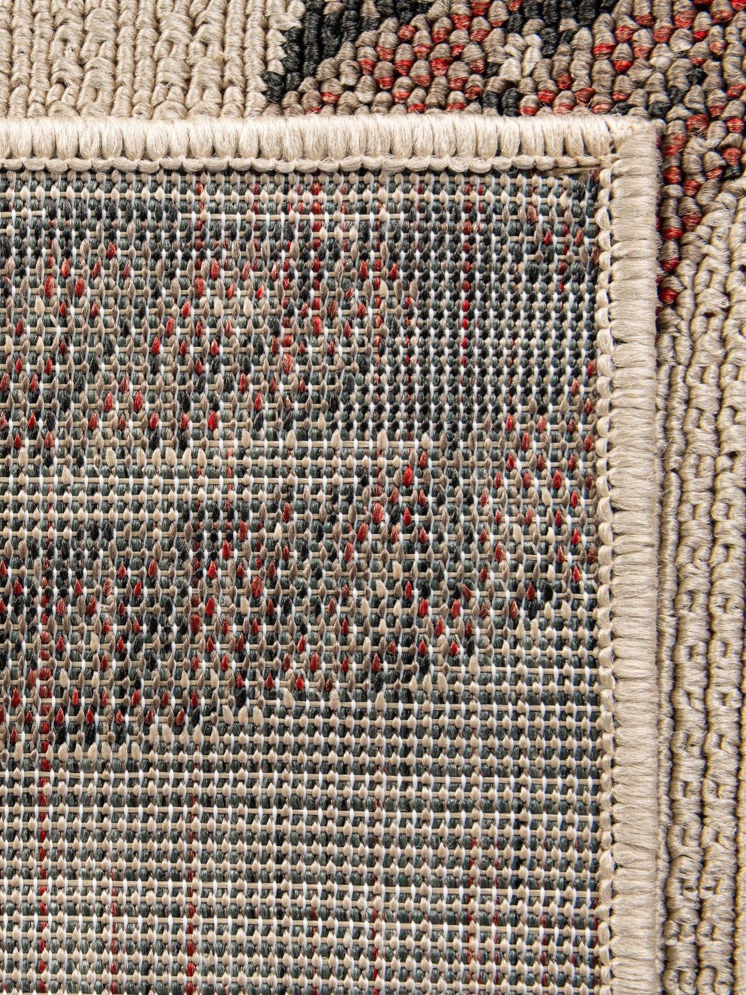Beige 5' 1 x 8' Outdoor Coastal Rectangle Area Rug Weather Resistant for Patio, Deck, Terrace, Balcony, Porch 100% Polypropylene Coastal Decor Carpet for Sale at Rug Engine