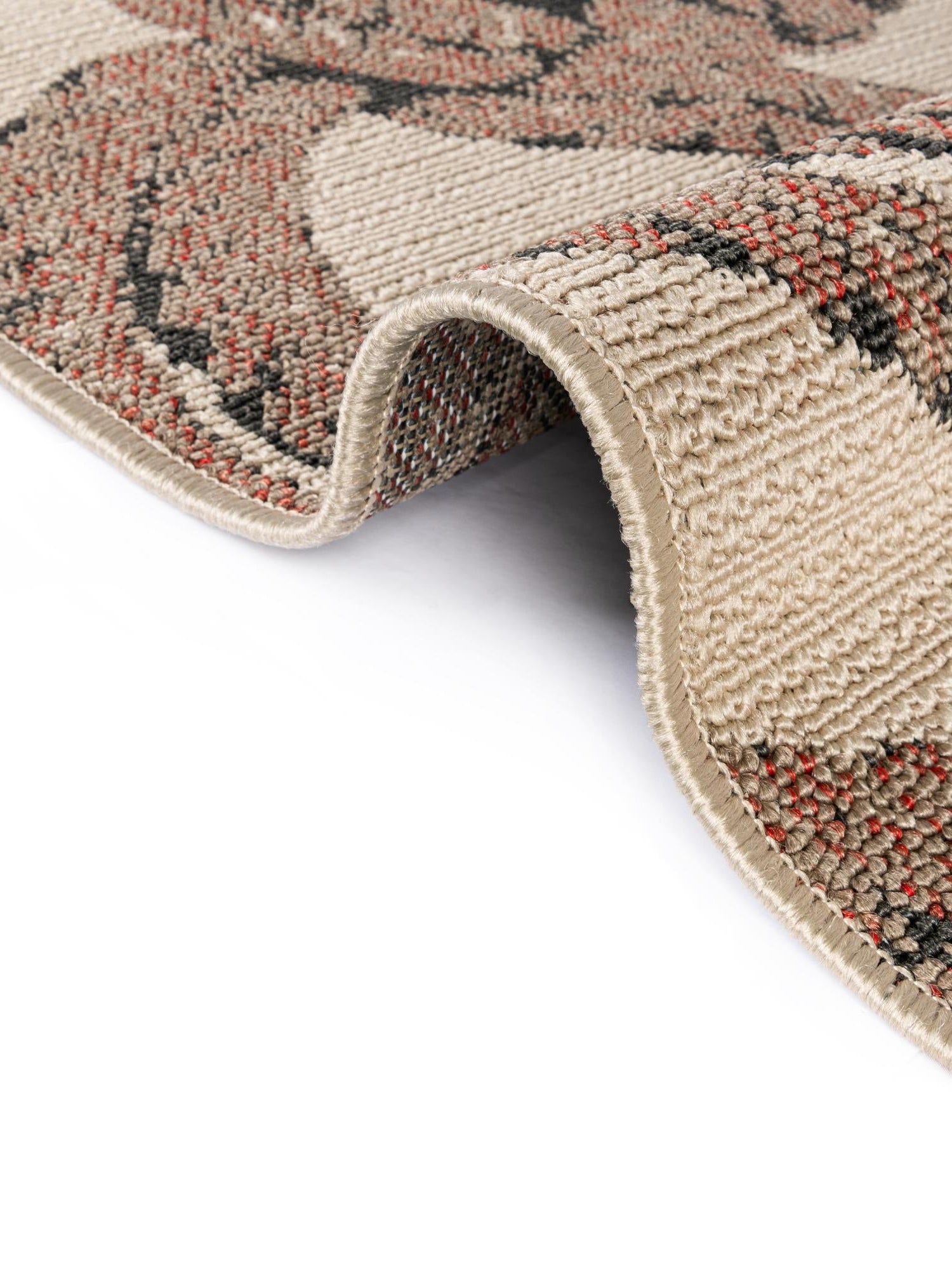 Beige 5' 1 x 8' Outdoor Coastal Rectangle Area Rug Weather Resistant for Patio, Deck, Terrace, Balcony, Porch 100% Polypropylene Coastal Decor Carpet for Sale at Rug Engine