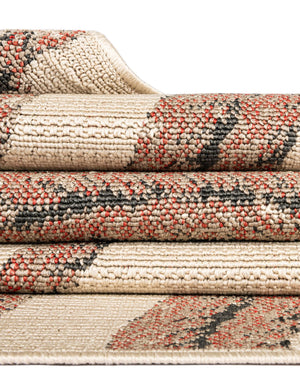 Beige 4' 1 x 4' 1 Outdoor Coastal Round Area Rug Weather Resistant for Patio, Deck, Terrace, Balcony, Porch 100% Polypropylene Coastal Decor Carpet for Sale at Rug Engine