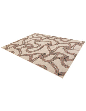 Beige 7' 10 x 10' Outdoor Coastal Rectangle Area Rug Weather Resistant for Patio, Deck, Terrace, Balcony, Porch 100% Polypropylene Coastal Decor Carpet for Sale at Rug Engine