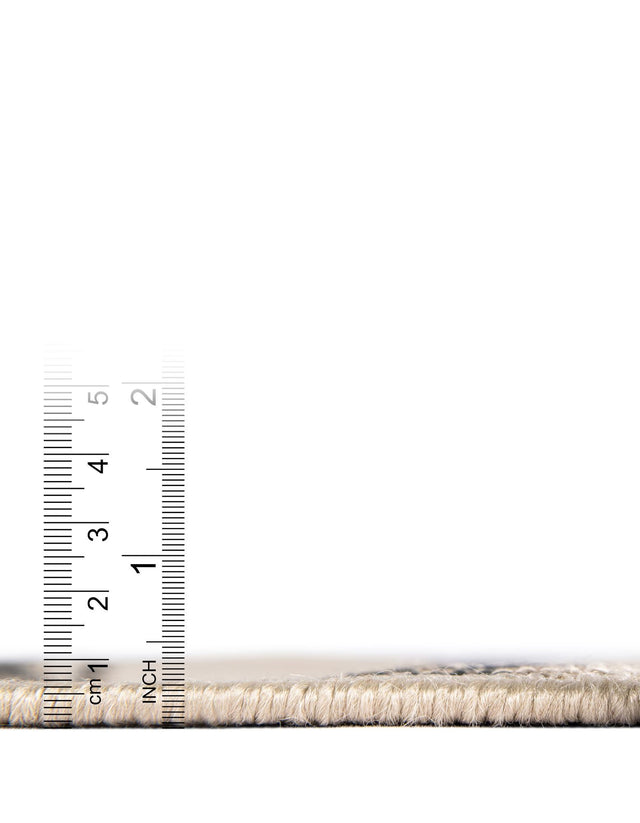 Beige 2' 7 x 12' Outdoor Coastal Runner Area Rug Weather Resistant for Patio, Deck, Terrace, Balcony, Porch 100% Polypropylene Coastal Decor Carpet for Sale at Rug Engine