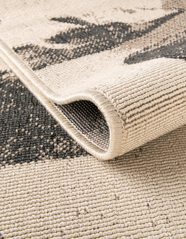 Beige 2' 7 x 12' Outdoor Coastal Runner Area Rug Weather Resistant for Patio, Deck, Terrace, Balcony, Porch 100% Polypropylene Coastal Decor Carpet for Sale at Rug Engine