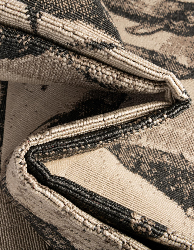 Beige 2' 7 x 12' Outdoor Coastal Runner Area Rug Weather Resistant for Patio, Deck, Terrace, Balcony, Porch 100% Polypropylene Coastal Decor Carpet for Sale at Rug Engine