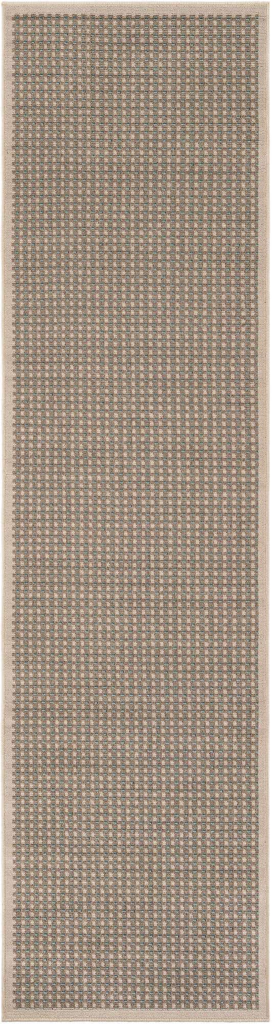 Brown 2' 7 x 10' Outdoor Border Runner Area Rug Weather Resistant for Patio, Deck, Terrace, Balcony, Porch 100% Polypropylene Classic Bordered Carpet for Sale at Rug Engine