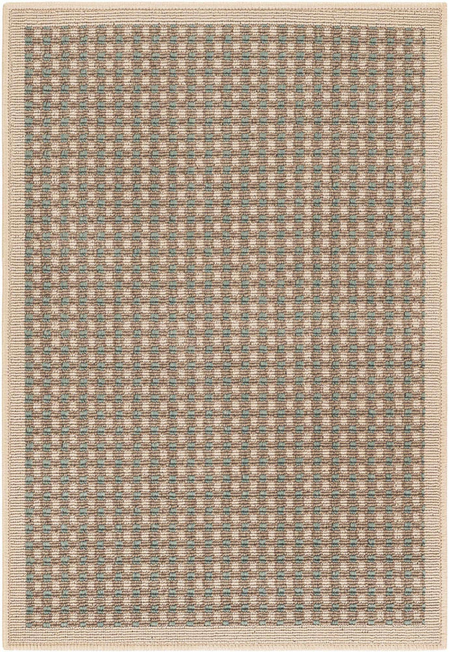 Brown 2' x 3' 1 Outdoor Border Rectangle Area Rug Weather Resistant for Patio, Deck, Terrace, Balcony, Porch 100% Polypropylene Classic Bordered Carpet for Sale at Rug Engine