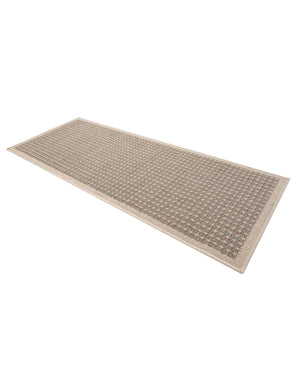 Brown 2' x 5' 1 Outdoor Border Runner Area Rug Weather Resistant for Patio, Deck, Terrace, Balcony, Porch