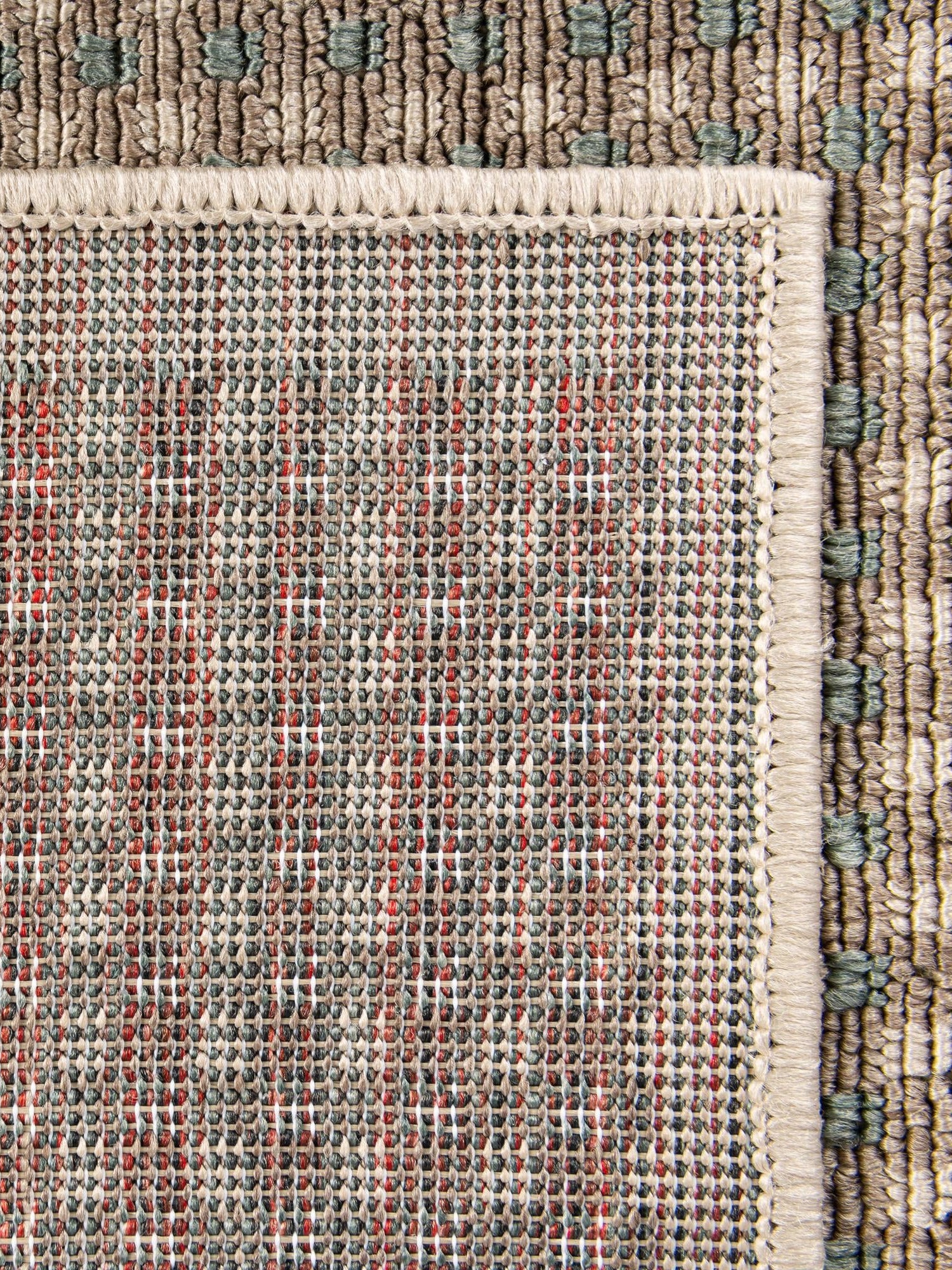 Brown 9' x 12' Outdoor Border Rectangle Area Rug Weather Resistant for Patio, Deck, Terrace, Balcony, Porch 100% Polypropylene Classic Bordered Carpet for Sale at Rug Engine