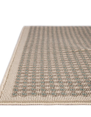 Brown 2' x 5' 1 Outdoor Border Runner Area Rug Weather Resistant for Patio, Deck, Terrace, Balcony, Porch