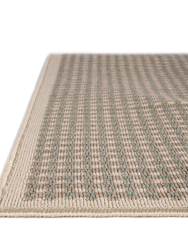 Brown 2' x 5' 1 Outdoor Border Runner Area Rug Weather Resistant for Patio, Deck, Terrace, Balcony, Porch