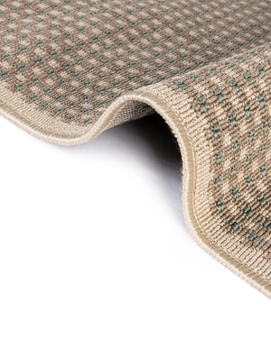 Brown 2' x 5' 1 Outdoor Border Runner Area Rug Weather Resistant for Patio, Deck, Terrace, Balcony, Porch