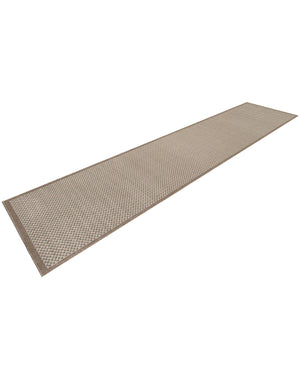 Beige 2' 7 x 12' Outdoor Border Runner Area Rug Weather Resistant for Patio, Deck, Terrace, Balcony, Porch 100% Polypropylene Classic Bordered Carpet for Sale at Rug Engine